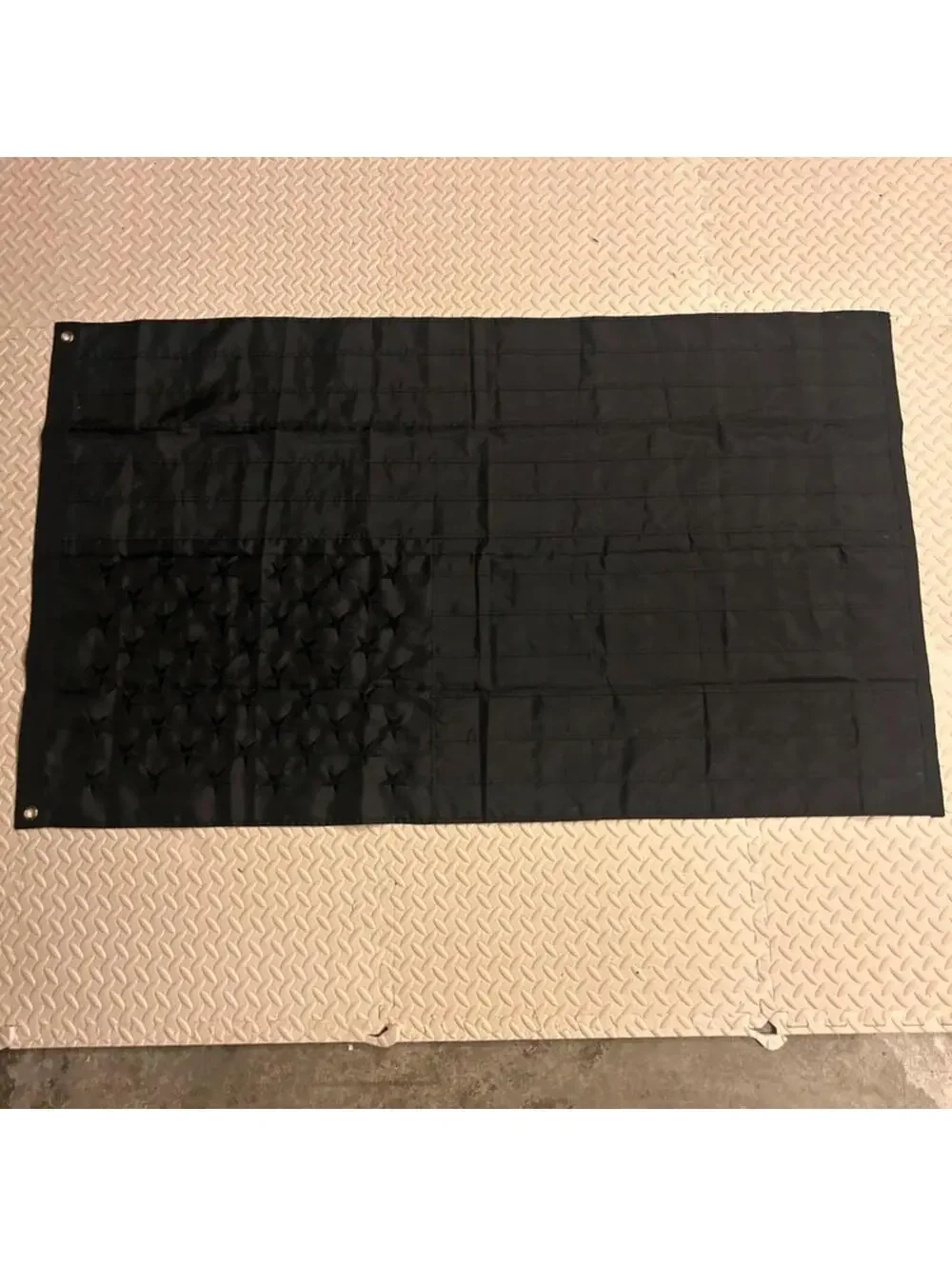 3x5Ft All Black American USA Flag Tactical Decor Blackout